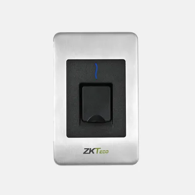 ZKTeco USA - FR1500-A-ID - Flushmount Slave Fingerprint Reader with Built-in ZKAccess Card Reader