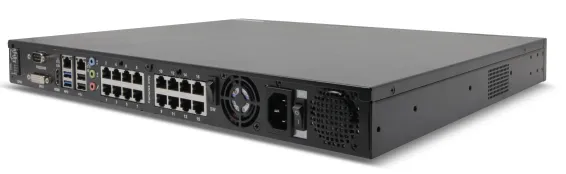 ExacqVision - IP16-16T-GPL - 4TB PoE+ G-Series IP Desktop NVR Linux with 16 IP Professional licenses (16 max)