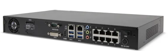 ExacqVision - IP08-12T-GPL-E - 12TB PoE+ G-Series IP Desktop NVR Linux with 8 IP Enterprise licenses (8 max)