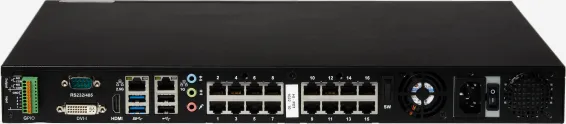 ExacqVision - IP04-04T-G2P16 - 4TB G-Series Desktop PoE Recorder with 16 PoE+ IP Camera Ports