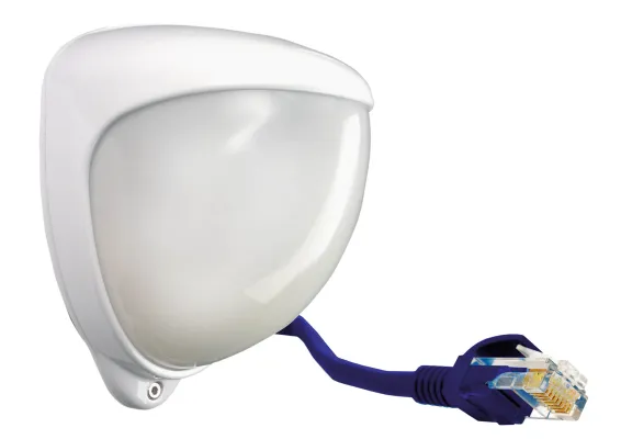 GJD - GJD240 - D-TECT40 IP Enabled 40m (132ft) x 4m/8m (13ft/27ft) volumetric PIR Detector - Silver Housing