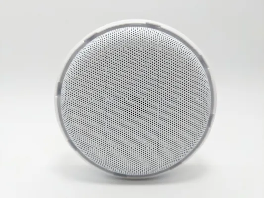 Hanwha - HNW-SS-800 - Line level ceiling mounted microphone. Omni-Directional pickup with 12’ radius/24’ diameter. 12Vdc power required @20mA. 30Hz-15kHz. 2.2kΩ Output Impedance, 60dB SNR, 3 1/8”D x 1’H