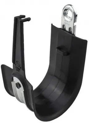 Platinum Tools - HPH16EH38-25BK - HPH JHK 1" Spring Steel Bm Clmp Sz16, 3/8-16" female end hook, Black (25 EA)