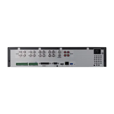 Hanwha - HRX-1635-24TB - 5-in-1 16CH Pentabrid DVR- 24TB Raw Storage, AHD, HDTVI, HDCVI (up to 8MP), Total 18CH(Analog Maximum 16CH and 2 Network Maximum 18CH), Analog Camera up 8MP(15/12fps), 5MP(20/12fps), 4MP(30/25fps), 2MP(30/25fps),1MP(30/25fps)