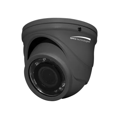 SPECO - HT471TG - 4MP HD-TVI Mini IR Turret with 2.9mm lens , Grey Housing, TAA