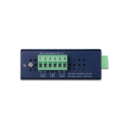 Planet - ICS-2102T - IP30 Industrial 1-Port RS232/RS422/RS485 Serial Device Server (1 x 100BASE-FX SC, Multi-mode 2km, -40~75 degrees C