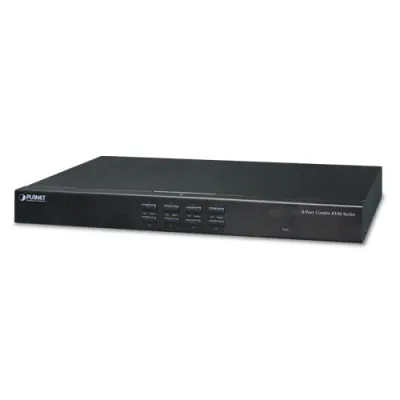 Planet - IKVM-210-08 - 8-Port Combo IP KVM Switch: Up to 64 computers, On Screen Display (OSD), Quick View Setting (QVS), Hotkey, Stackable, 1U rack-mount, Multiplatform-Windows, Linux, Mac, Sun