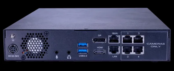 ExacqVision - IP02-02T-GP04 - 2 TB G-Series Desktop PoE Recorder with 4 PoE+ IP Camera Ports