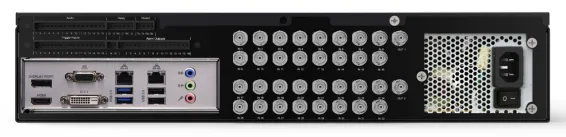 ExacqVision - 1608-18T-R2A - 18TB A-Series Hybrid 2U Recorder Professional Win10 With 8 IP Cameras Licenses and 16 Analog