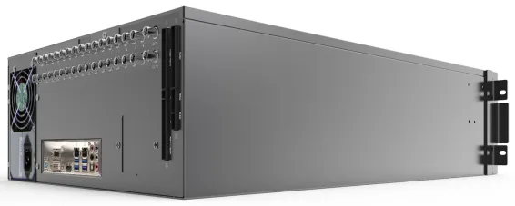 ExacqVision - 1608-10T-R4A - 10TB A-Series Hybrid 4U Recorder Professional Win10 With 8 IP Cameras Licenses and 16 Analog