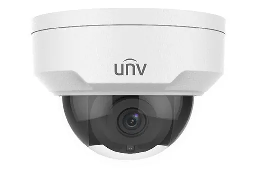Uniview - IPC325SS-DF40K-I0 - UNV 5MP LightHunter WDR Vandal-resistent Network IR Fixed Dome(4.0mm,Premier Protection,PoE,30m IR,Audio,Alarm)