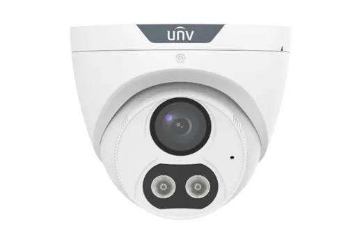 UNV - IPC3614SR-ADF40KMC-DL-H - UNV 4MP Dual Light Fixed Turret, 4.0mm, Built-in Mic & Speaker