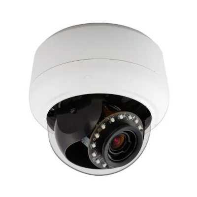 ExacqVision - IPS02D2ISWIT -  Illustra Pro 2MP Mini-Dome, 3-9mm, Indoor, Vandal, Smoked Bubble, White Housing, TDN with IR, TWDR, Includes Video Intelligence Analytics