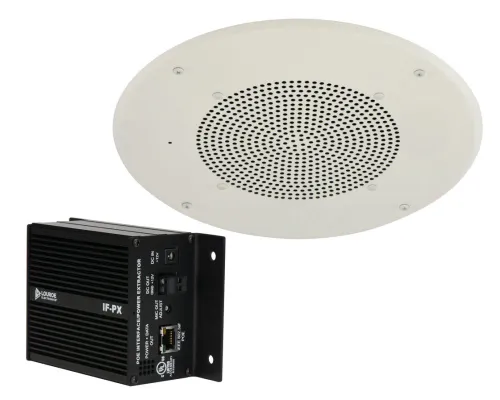 Louroe LE-347 IF-PX Interface PoE Extractor w/ AOP-SP-CF Speakerphone