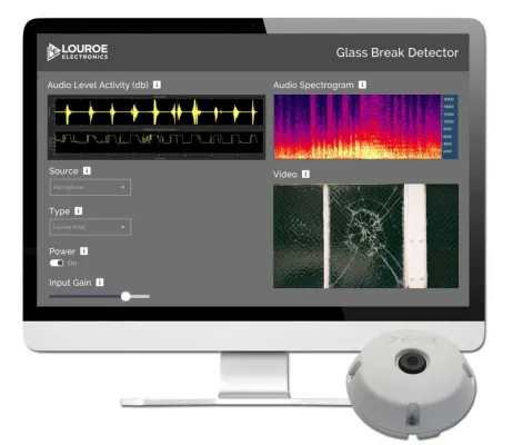 Louroe LE-815 Embedded option of Analytics Software for Glass Break and Two-Years of Software Assurance