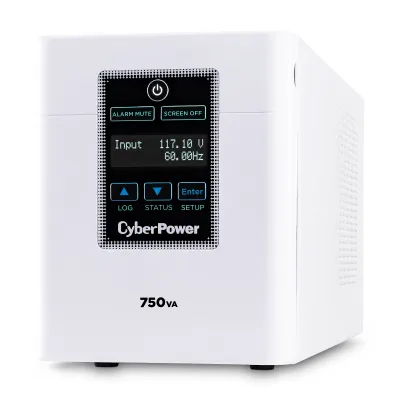 CYBERPOWER - M750L - CyberPower Medical Grade 750VA/600W UPS, 120V, (6) NEMA 5-15R-HG Outlets, NEMA 5-15P-HG Plug, SNMP Slot, Tested to 60601-1, 3Yr Warranty