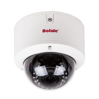 BOLIDE - BC1509AVAIR/AHN - 5.0MP / 4.0MP / 2.0MP 9-in-1  AHD / TVI / CVI / Analog Vandal-Proof Dome Camera, 1/2.7 CMOS, 2.8 to 12mm Varifocal Lens, IR Up to 85 ft., Control Over Coax, OSD, Quickswitch, 12VDC, Off-White