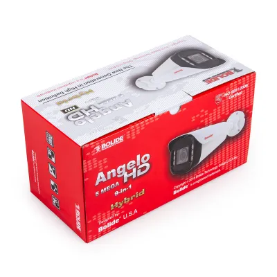 BOLIDE - BC1536/AHN - 5.0MP / 4.0MP / 2.0MP 9-in-1  AHD / TVI / CVI / Analog Bullet Camera, 1/2.7 CMOS, 2.8 to 12mm Varifocal Lens, IR Up to 100 ft., Control Over Coax, OSD, Quickswitch, 12VDC, White