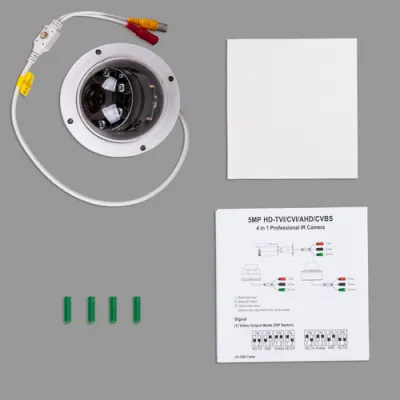 BOLIDE - BC1509AVAIRM/22/AHQ - 5.0MP AHD / TVI / CVI / Analog Vandalproof Dome Camera, 1/3" CMOS, 6.0-22mm Wide Angle Motorized Varifocal Lens, IR Up to 65 ft., Control Over Coax, OSC, Quickswitch, 12VDC, White