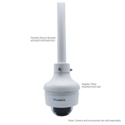 Luminys - N3D-4LA2 - 4MP Network LumiLuxSmart Dome Camera with 2.8 mm Lens, White-light LEDs, and Dual-mode IR