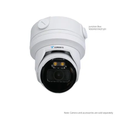 Luminys - N3T-4LA2 - 4MP Network LumiLuxSmart Turret Camera with 2.8 mm Lens, White-light LEDs and Dual-mode IR