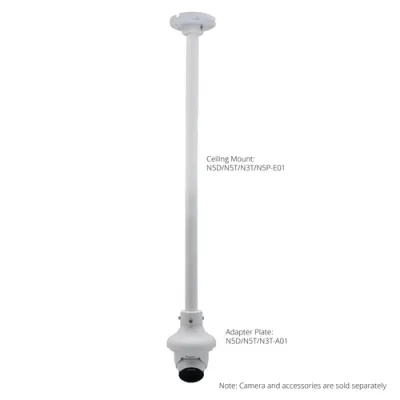 Luminys - N3T-4LA2 - 4MP Network LumiLuxSmart Turret Camera with 2.8 mm Lens, White-light LEDs and Dual-mode IR