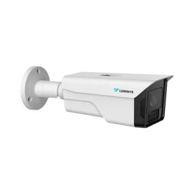 Luminys - N5B-4LAV -4MP Network LumiLuxSmart Bullet Camera with 2.7-12 mm Vari-Focal Lens, White-light LEDs, and Dual-mode IR