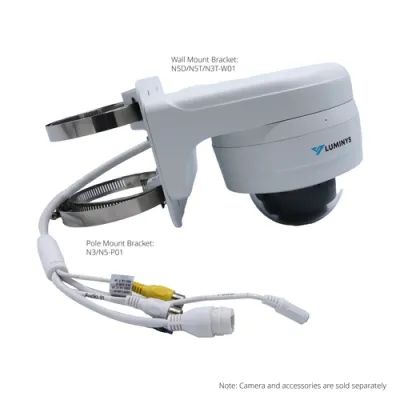 Luminys - N5D-4LAV - N5-L Mainstream Series 4MP LumiLuxSmart IP Standard Size Dome 2.7-12 mm, IR, White-light LEDs, and Dual-mode