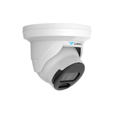 Luminys - N5T-4LA2 - 4MP Network LumiLuxSmart Turret Camera with 2.8 mm Lens, White-light LEDs and Dual-mode IR