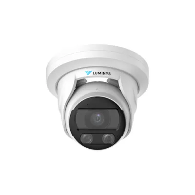 Luminys - N5T-4LA2 - 4MP Network LumiLuxSmart Turret Camera with 2.8 mm Lens, White-light LEDs and Dual-mode IR