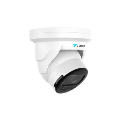 Luminys - N5T-4LAV - 4MP Network LumiLuxSmart Turret Camera with 2.7-12 mm Vari-Focal Lens, White-light LEDs and Dual-mode IR 