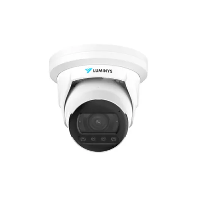Luminys - N5T-4LAV - 4MP Network LumiLuxSmart Turret Camera with 2.7-12 mm Vari-Focal Lens, White-light LEDs and Dual-mode IR 