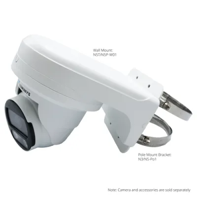 Luminys - N5T-8LA2 - 8MP Network LumiLuxSmart Turret Camera with 2.8 mm, IR and White-light LEDs