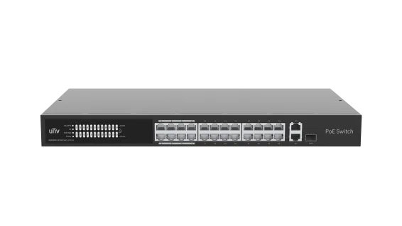 UNV - NSW3000-24T1GT1GC-LPOE-IN - UNV Ethernet 24 Port 250W Cloud Managed Ethernet Low Power PoE Switch