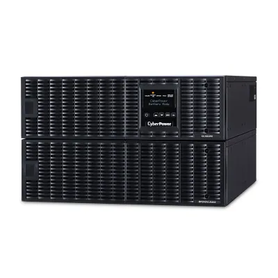 CYBERPOWER - OL10KRT - 10KVA/10KW, online double-conversion UPS, Sine wave output, 6U rack/tower convertible, 200-240V input and output, hardwire input, (3) NEMA L6-30R outlets and (1) hardwire output, LCD control panel, RMCARD205 pre-installed, EPO,