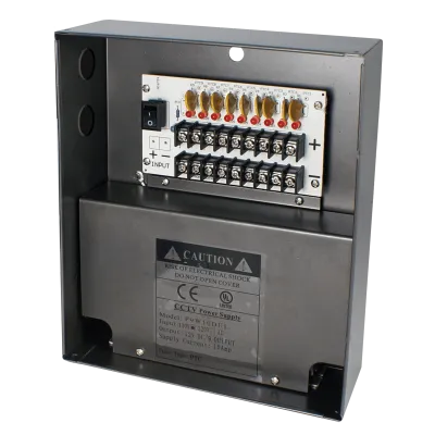 SPECO - P9W10DUL - 9CH @ 10A DC Camera Power Supply - UL Certified (W-12VDC-9P/10A(UL)AP)