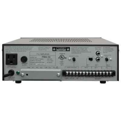 SPECO - PBM30 - 30W Contractor Series PA Amplifier  UL Listed