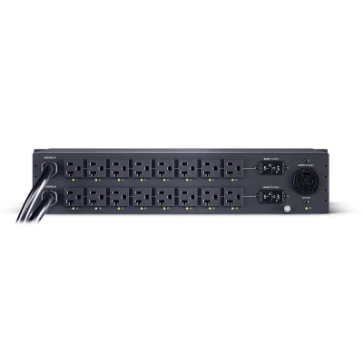 Cyber Power - PDU44003 - Switched ATS PDU, 30A (Derated to 24A), 100-120V, 2 x NEMA L5-30P Plug w/10 Ft Cord, 17 Outlets (16 x 5-20R + 1 x L5-30R), 2U Rackmount, 3 Year Warranty