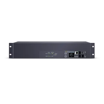 Cyber Power - PDU44003 - Switched ATS PDU, 30A (Derated to 24A), 100-120V, 2 x NEMA L5-30P Plug w/10 Ft Cord, 17 Outlets (16 x 5-20R + 1 x L5-30R), 2U Rackmount, 3 Year Warranty