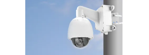 Lilin - PIH-520LBW - Outdoor Wall Bracket and Box for External Series Domes, White Color,  IPS4184, IPS4204, IPS4304, IPS8364