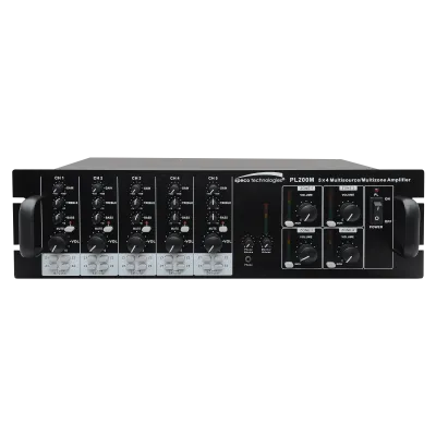 SPECO - PL200M - 160 Watt 5x4 Multisource/Multizone PA Amplifier