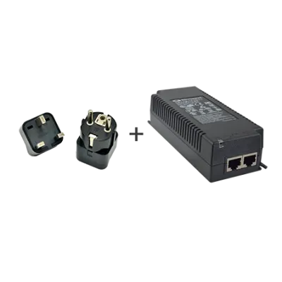 Acti - PPOE-0103 - High PoE Injector, 60W Gigabit, IEEE 802.3at compliant, AC 100~240V, with universal connectors