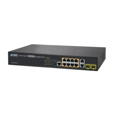 Acti - PPSW-0101 - PLANET GS-4210-8P2T2S 8-Port Gigabit 802.3at Managed PoE Switch (PoE Budget 240W)