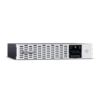 CYBERPOWER - PRL3000RT2UC - 3000VA/3000W, Sine Wave, 2U, NEMA L5-30P, 10 Ft Cord, 8 NEMA 5-20R, 1 NEMA L5-30R, USB, Serial, SNMP, Cloud card, Relay, EPO, Lithium, PowerPanel Business Edition software, 5 Year Warranty