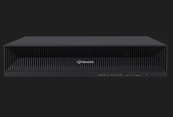Hanwha - PRN-1600B2-80TB - 16 CH NVR (80TB Raw) up to 8K (32MP) Resolution (Intel based Model), Features AI Search (Best Shot, Attribute), object detection and classification, License plate detection and search for AI Based Cameras plus Adding AI Sea