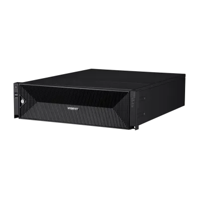Hanwha - PRN-3200B4-48TB - 8K NVR (Intel based), 48TB RAW, 32 channels, H.265, H.264, MJPEG, 16 fixed internal SATA HDDs (10TB max per HDD), RAID 5 & 6, ARB (Automatic Recovery Backup), 400 Mbps recording / up to 32 Mbps playback, Dual stream recordi