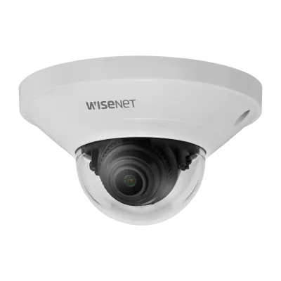 Hanwha - QND-6021 - Wisenet Q mini network indoor dome camera, 2MP @ 30fps, 4.0mm fixed focal lens (87°), triple codec H.265/H.264/MJPEG with Wisestream II, 120dB WDR, defocus detection, hallway View, built-in SD card slot (1x128GB), people counting,