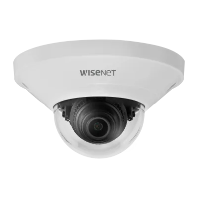 Hanwha - QND-6021 - Wisenet Q mini network indoor dome camera, 2MP @ 30fps, 4.0mm fixed focal lens (87°), triple codec H.265/H.264/MJPEG with Wisestream II, 120dB WDR, defocus detection, hallway View, built-in SD card slot (1x128GB), people counting,