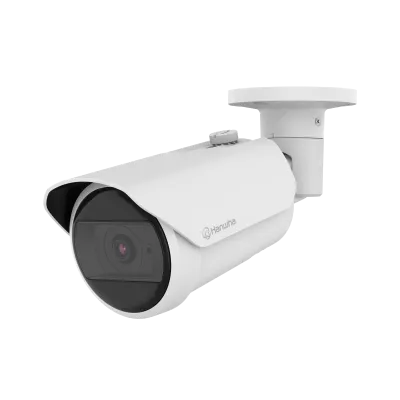 Hanwha - QNO-C8013R - 5MP AI IR Outdoor Vandal Bullet Wisenet Q Camera, 3mm Fixed Lens