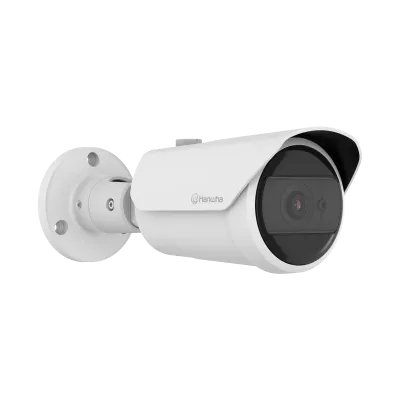 Hanwha - QNO-C8013R - 5MP AI IR Outdoor Vandal Bullet Wisenet Q Camera, 3mm Fixed Lens